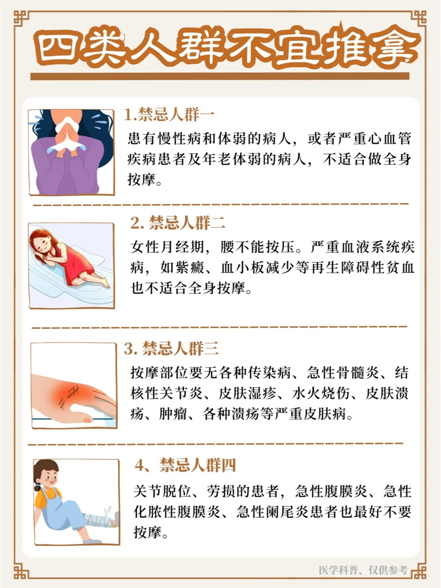 不建議推拿的人群，南寧學(xué)美容美體健康